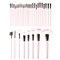 Everyday Home 32 Piece Makeup Brush Set - Includes Foundation, Eyeshadow, Eyeliner by - Pink 72-1012 - alternate 4
